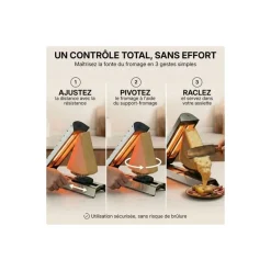 Appareil à raclette brezière Compact Pro 1/6 meule