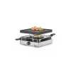 Appareil à raclette carré 2 niveaux argent
