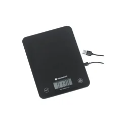 Balance de cuisine 5 kg/ 1 g rechargeable USB noire