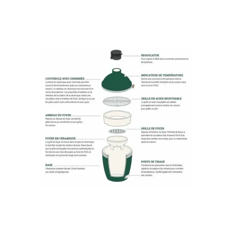 Barbecue Kamado Big Green Egg Minimax