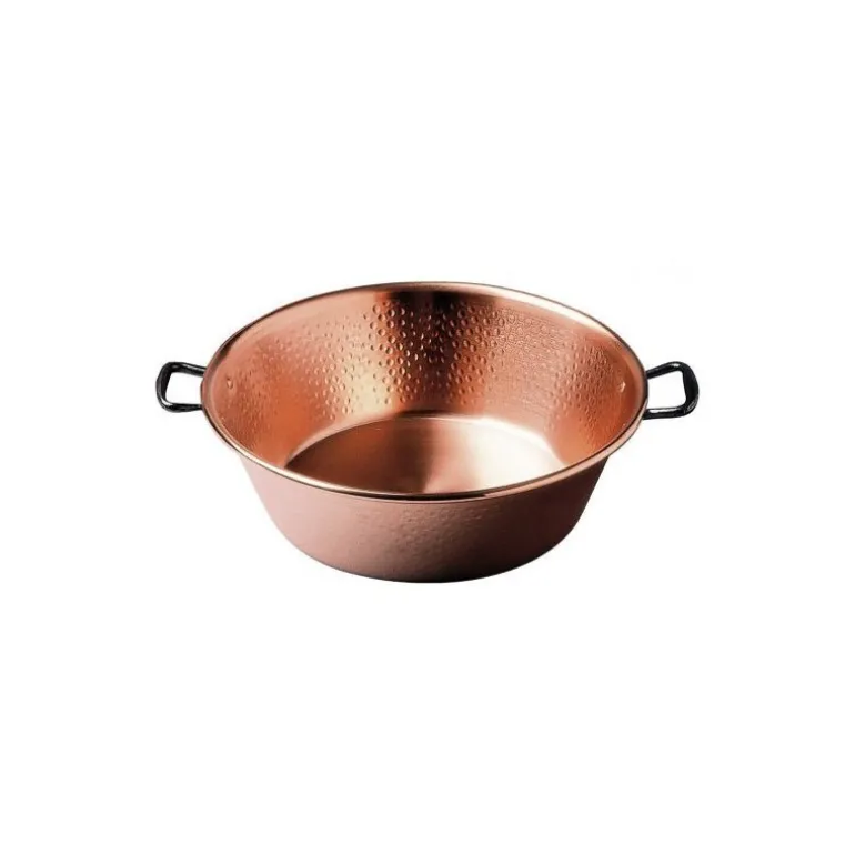 Bassine à confiture cuivre martelé induction ø 40 cm