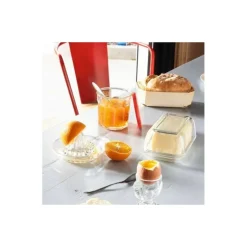 Beurrier en verre trempé