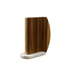 Bloc couteaux magnétique "Carrara" noyer