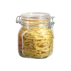 Bocal carré en verre 750 g