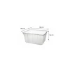 Boite Carty transparente avec couvercle pp 180 cl - par 25