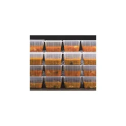 Boite Carty transparente avec couvercle 45 cl - Lot de 25