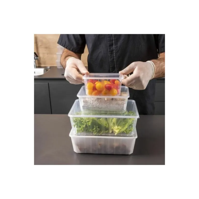 Boite Carty transparente avec couvercle pp 110 cl - par 25