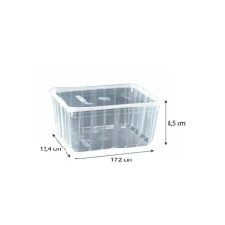 Boite Carty transparente avec couvercle pp 135 cl - par 25