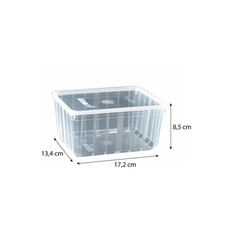 Boite Carty transparente avec couvercle pp 135 cl - par 25