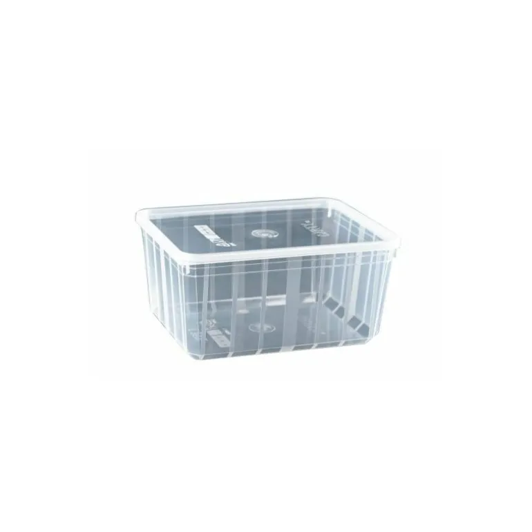 Boite Carty transparente avec couvercle pp 135 cl - par 25