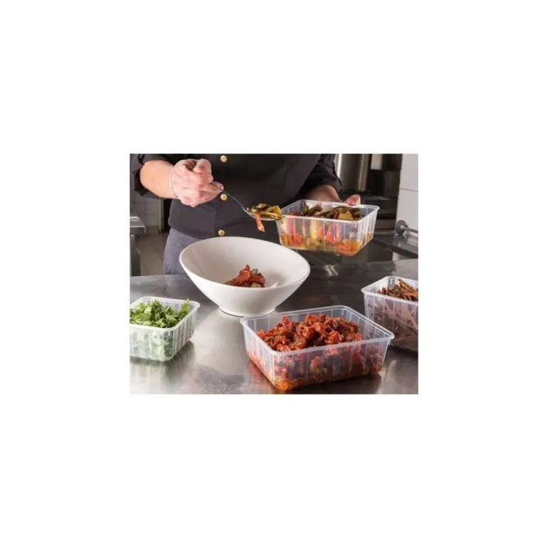 Boite Carty transparente avec couvercle pp 135 cl - par 25