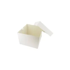 Boite à gâteau carton blanc 21 x 21 x 15 cm