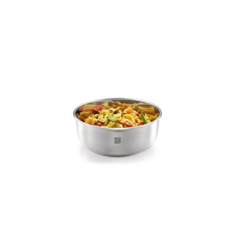 Boite micro-ondable ronde inox 2 L