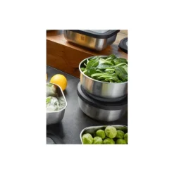 Boite micro-ondable ronde inox 2 L