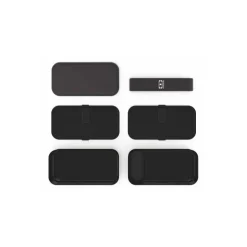 Boite repas rectangulaire noire