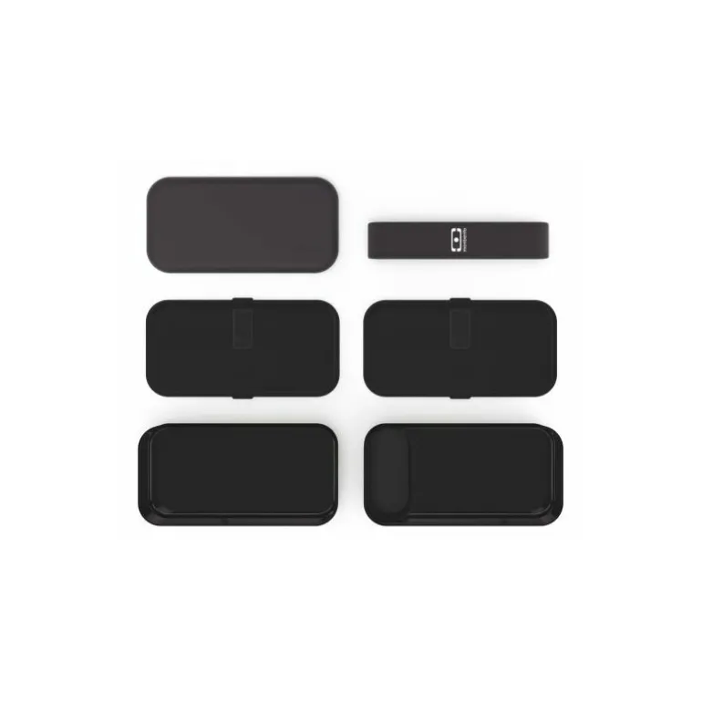 Boite repas rectangulaire noire
