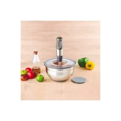 Bol avec couvercle anti projection inox ø 24 cm