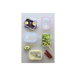 Boîte de conservation rectangulaire verre 85 cl - par 5