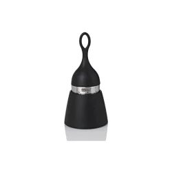 Boule à thé Floatea avec support égouttoir noire