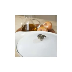 Bouton cœur argent cocotte Cookut
