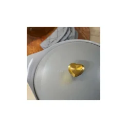 Bouton cœur doré cocotte Cookut