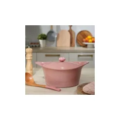 Bouton pour incroyable cocotte rose guimauve géométrique