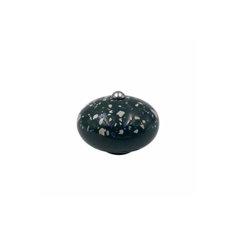 Bouton pour incroyable cocotte terrazzo vert fougère