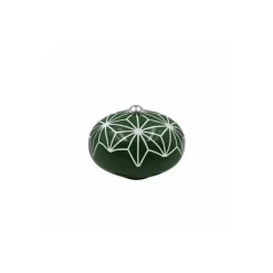 Bouton pour incroyable cocotte vert fougère géométrique