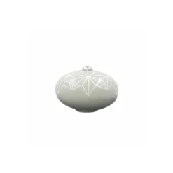 Bouton pour incroyable cocotte gris perle géométrique