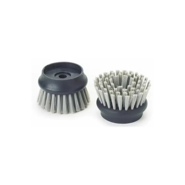 Brosse à vaisselle avec réservoir et porte brosse gris