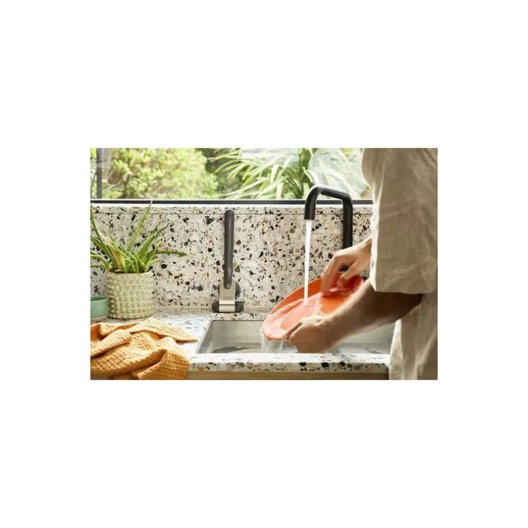 Brosse à vaisselle avec support inox