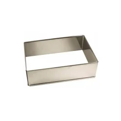 Cadre à pâtisserie rectangulaire réglable inox