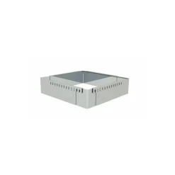 Cadre rectangulaire extensible inox de 21,5 à 40 cm