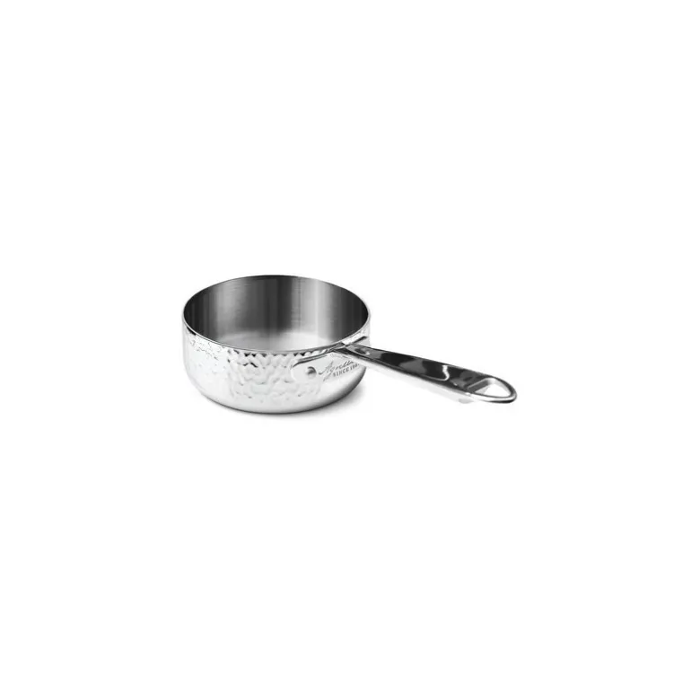 Casserole basse trilply inox miroir martelé ø 20 cm
