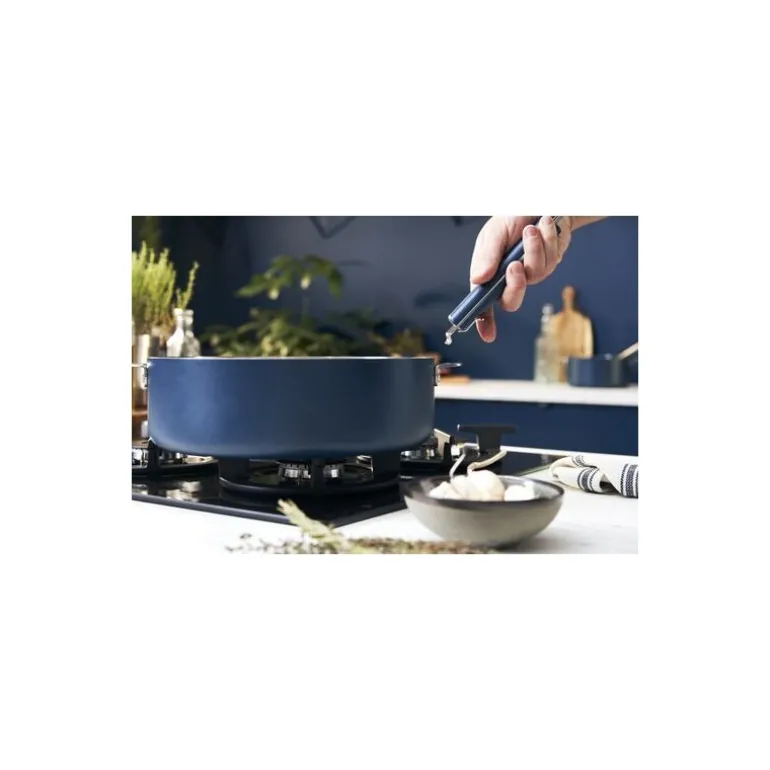 Casserole inox La Merveilleuse bleu myrtille Ø 20 cm