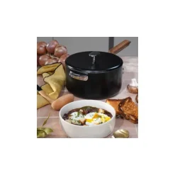 Casserole inox La Merveilleuse noir graphite Ø 20 cm