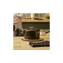 Casserole inox La Merveilleuse noir graphite Ø 20 cm
