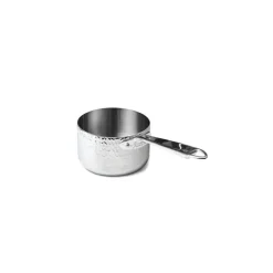 Casserole trilply inox miroir martelé ø 16 cm