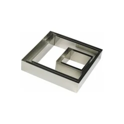 Cercle carré 6 x 6 x 3 cm