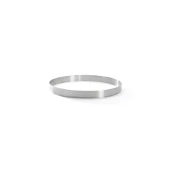 Cercle à tarte inox perforé inox 20,5 x 2 cm
