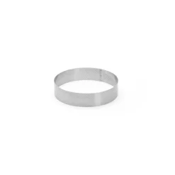 Cercle à tarte perforé bord droit inox Ø 20 cm