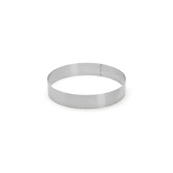 Cercle à tarte perforé bord droit inox Ø 24 cm