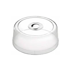 Cloche polycarbonate avec bouton chrome ø 30cm