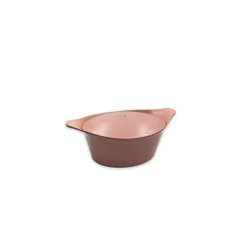 Cocotte en fonte d'aluminium rose guimauve Ø 33 cm