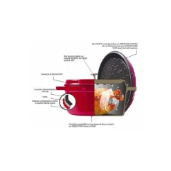 Cocotte en fonte ovale noire 41 cm