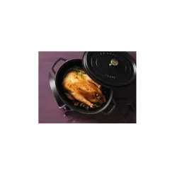 Cocotte en fonte ovale noire 29 cm
