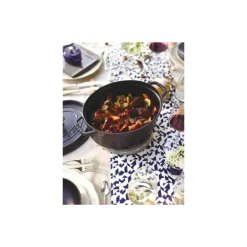 Cocotte en fonte ovale noire 29 cm
