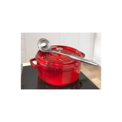 Cocotte en fonte ronde cerise ø 24 cm