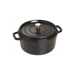 Cocotte en fonte ronde noire ø 26 cm