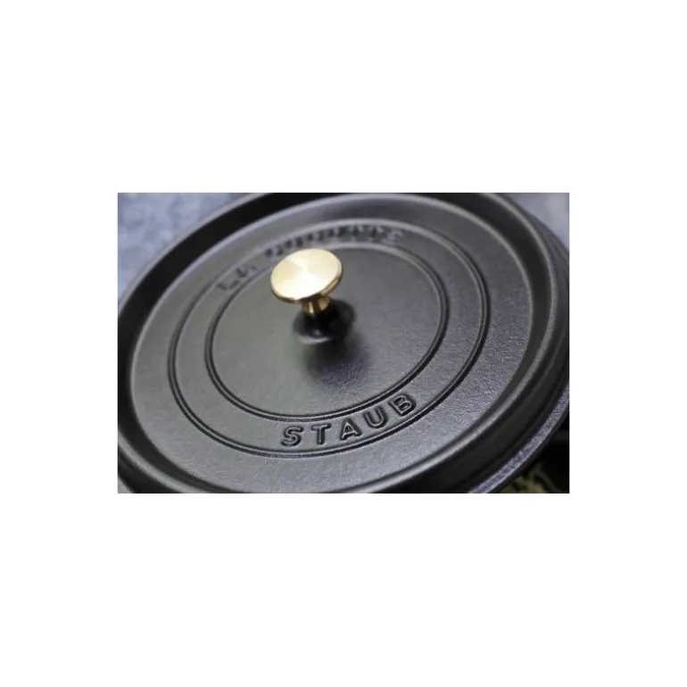 Cocotte en fonte ronde noire ø 26 cm